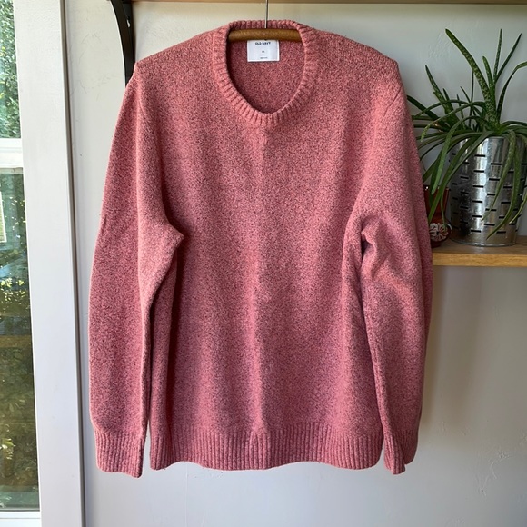 Old Navy Heather Pink Supersoft Oversized Crew Neck Sweater Size XXL - Picture 5 of 5